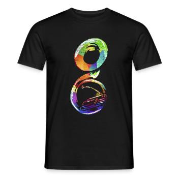 Sousaphon Geschenk - Männer T-Shirt - Schwarz - Vorne - AI Model Male 178 light (178cm)