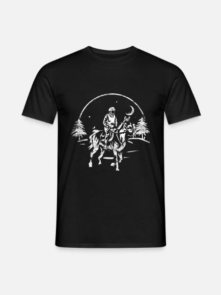 Endurance riding Arab horse sport - Men's T-Shirt - black