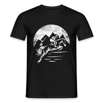 Eventing - Men's T-Shirt - black - Front - AI Model Male 178 light (178cm)