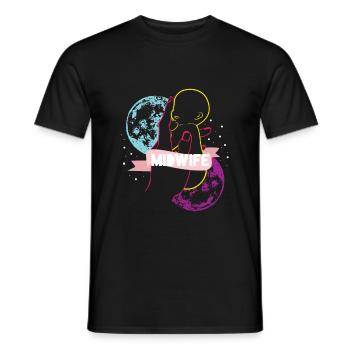sage-femme - T-shirt homme - noir - Devant - AI Model Male 178 light (178cm)