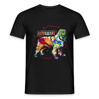 Hovawart dog gift - Men's T-Shirt - black - Front - AI Model Male 178 light (178cm)