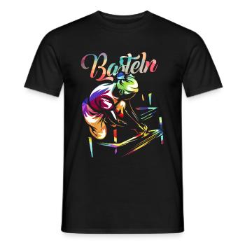 Basteln - Männer T-Shirt - Schwarz - Vorne - AI Model Male 178 light (178cm)