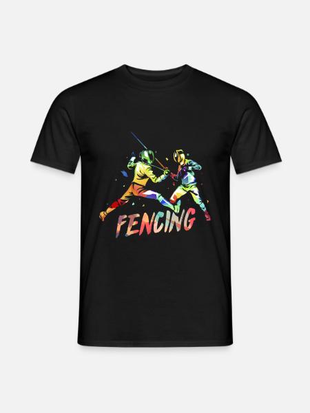 fencing - Men's T-Shirt - black