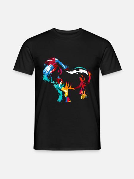 Shetland pony gift - Men's T-Shirt - black