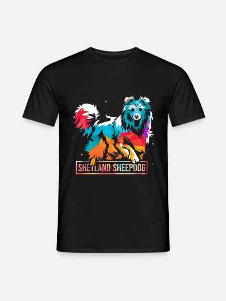 Shetland sheepdog - Men's T-Shirt - black
