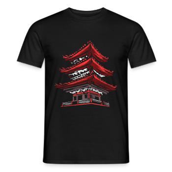 Tokio Japan Geschenk - Männer T-Shirt - Schwarz - Vorne - AI Model Male 178 light (178cm)