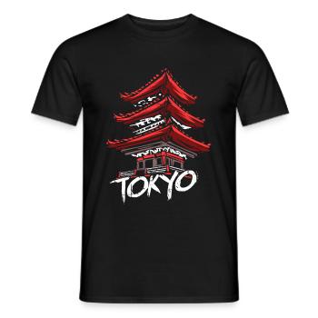 Tokio Japan - Männer T-Shirt - Schwarz - Vorne - AI Model Male 178 light (178cm)