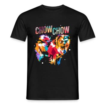 Chow Chow - Men's T-Shirt - black - Front - AI Model Male 178 light (178cm)