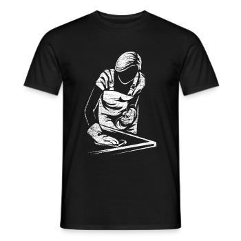 Cadeau de ménage - T-shirt homme - noir - Devant - AI Model Male 178 light (178cm)