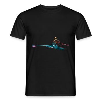 Aviron - T-shirt homme - noir - Devant - AI Model Male 178 light (178cm)