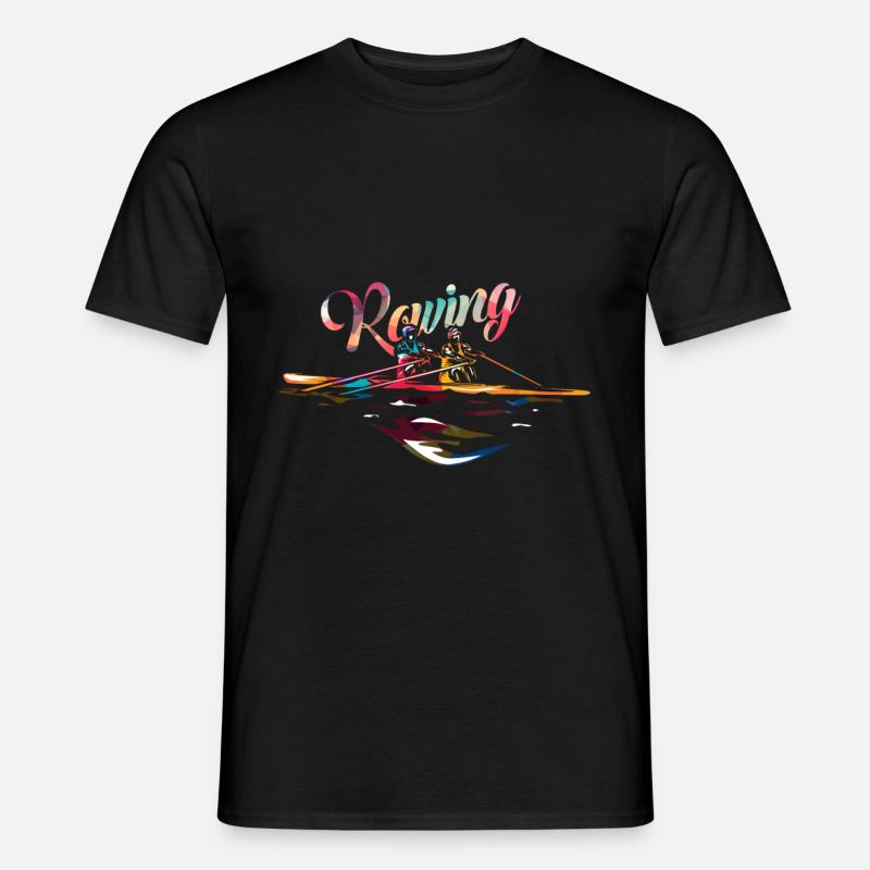 Rudern - Männer T-Shirt - Schwarz