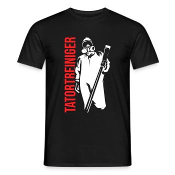 Tatortreiniger - Männer T-Shirt - Schwarz - Vorne - AI Model Male 178 light (178cm)