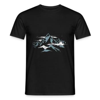 Chomolungma Mount Everest - Men's T-Shirt - black - Front - AI Model Male 178 light (178cm)