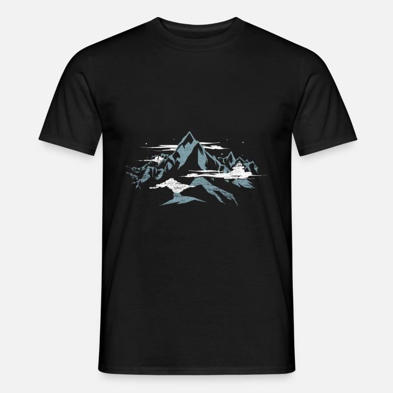Chomolungma Mount Everest - Männer T-Shirt - Schwarz