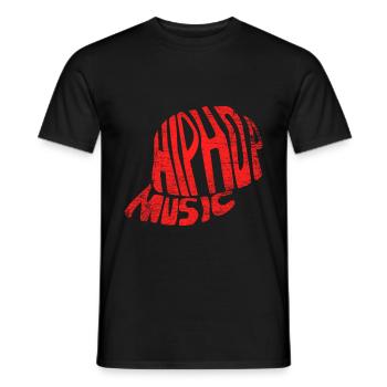 Hip Hop Gift - Men's T-Shirt - black - Front - AI Model Male 178 light (178cm)