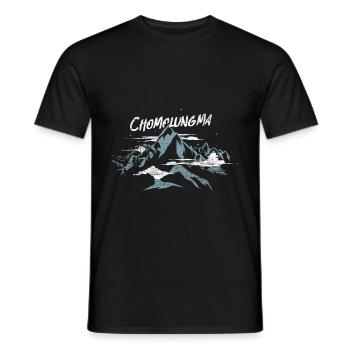Chomolungma - Männer T-Shirt - Schwarz - Vorne - AI Model Male 178 light (178cm)
