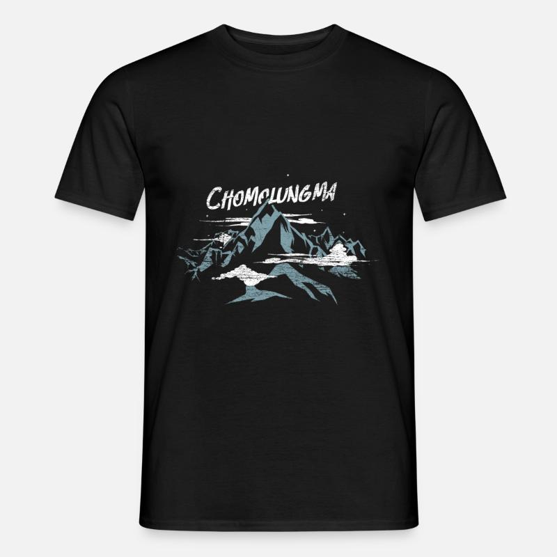 Chomolungma - Männer T-Shirt - Schwarz
