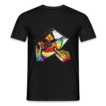 Interior designer - Men's T-Shirt - black - Front - AI Model Male 178 light (178cm)