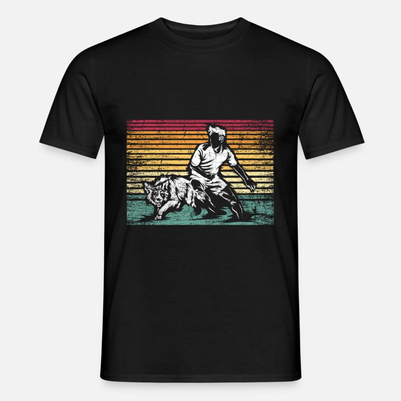 Border Collie Dextérité - T-shirt homme - noir