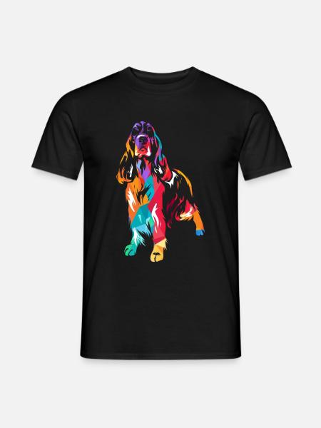 English Springer Spaniel - Männer T-Shirt - Schwarz