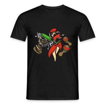 Afrobeat Reggae - Men's T-Shirt - black - Front - AI Model Male 178 light (178cm)