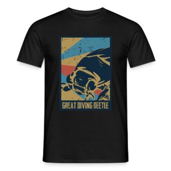 Gelbrandkäfer Geschenk - Männer T-Shirt - Schwarz - Vorne - AI Model Male 178 light (178cm)