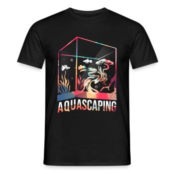 Aquascaping Gift - Men's T-Shirt - black - Front - AI Model Male 178 light (178cm)