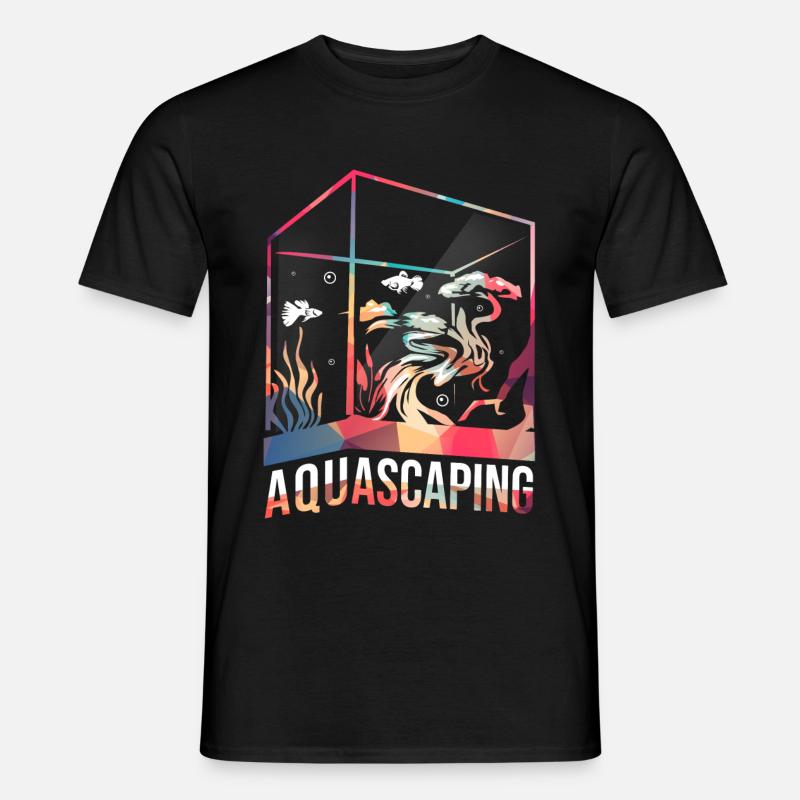 Aquascaping Geschenk - Männer T-Shirt - Schwarz