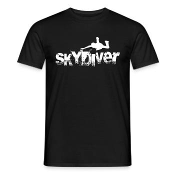 Skydiver - Männer T-Shirt - Schwarz - Vorne - AI Model Male 178 light (178cm)