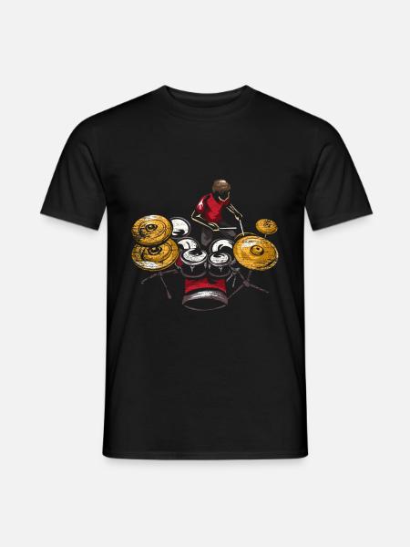 Drums Drummer Music - Men's T-Shirt - black