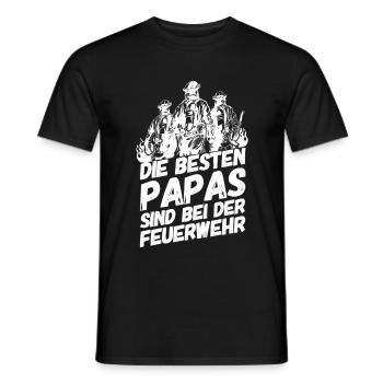Feuerwehr Sprüche Vatertag - Männer T-Shirt - Schwarz - Vorne - AI Model Male 178 light (178cm)