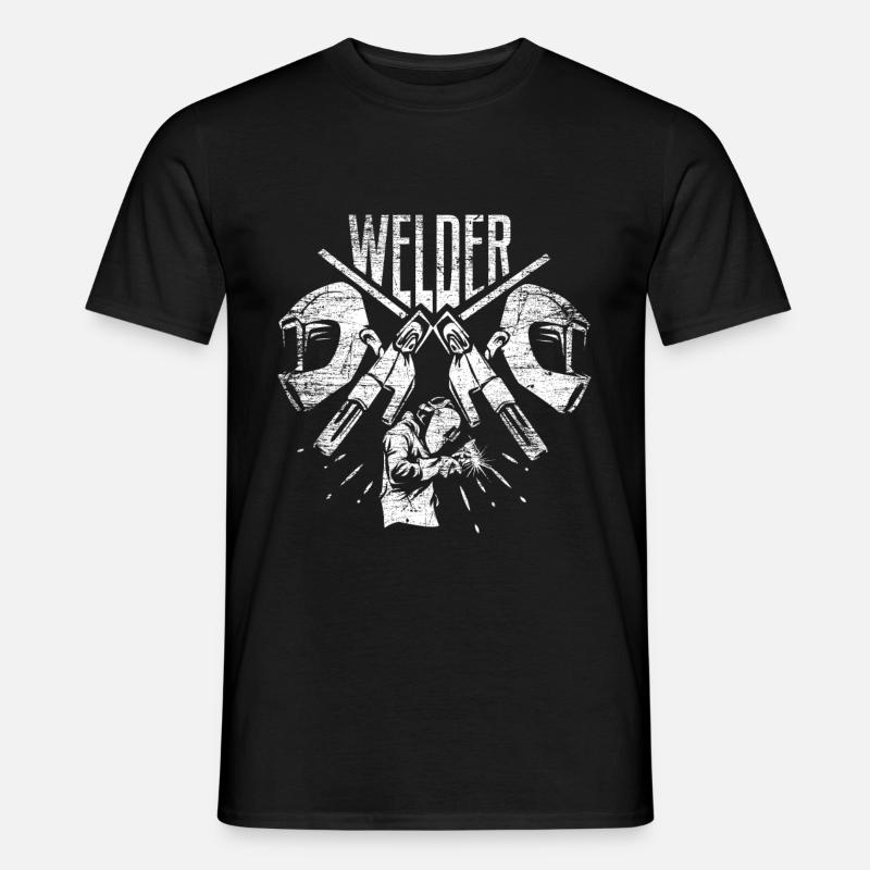 Schweißer Schweißen - Männer T-Shirt - Schwarz