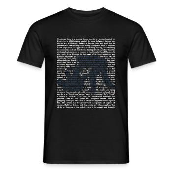 GongKwon Yusul - T-shirt homme - noir - Devant - AI Model Male 178 light (178cm)