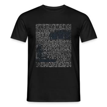 Snowkiting Kiteboarden - Männer T-Shirt - Schwarz - Vorne - AI Model Male 178 light (178cm)