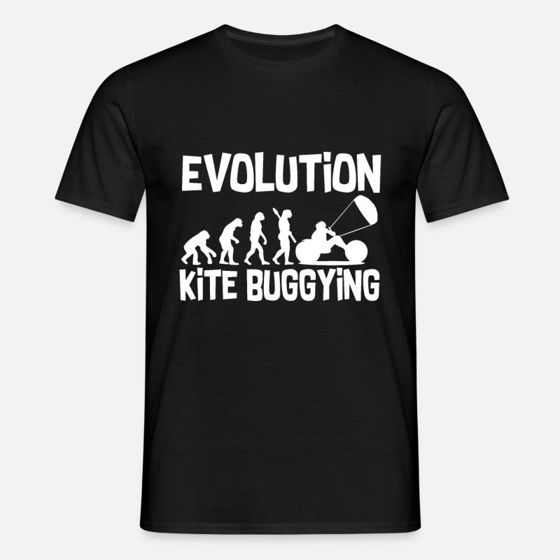 Evolution kite buggying - Men's T-Shirt - black