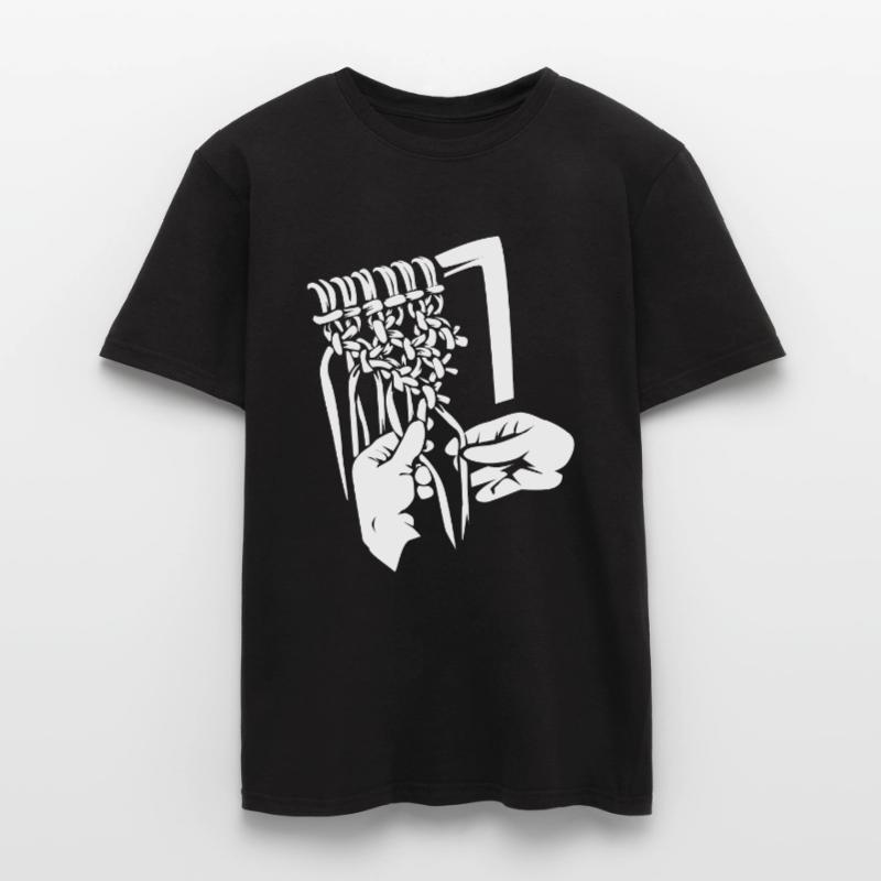 Makramee Knüpftechnik Männer T-Shirt