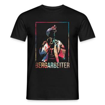 Bergmann Bergbau Kumpel - Männer T-Shirt - Schwarz - Vorne - AI Model Male 178 light (178cm)