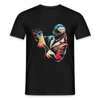 Chemical laboratory technician - Men's T-Shirt - black - Front - AI Model Male 178 light (178cm)