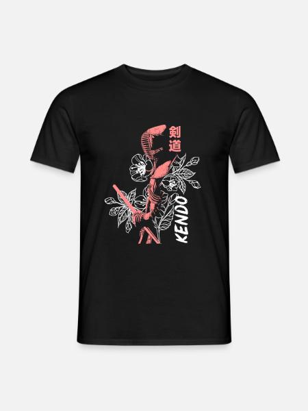 Kendo-Mädchen - Männer T-Shirt - Schwarz