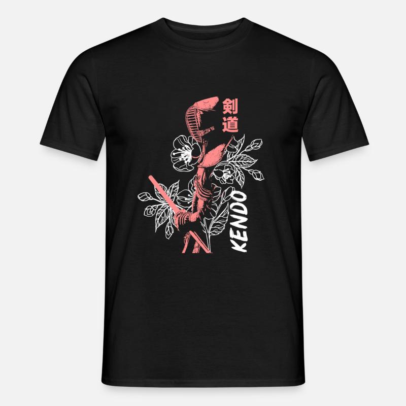 Kendo-Mädchen - Männer T-Shirt - Schwarz