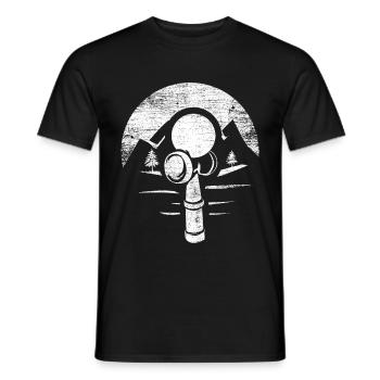 Kendama - Männer T-Shirt - Schwarz - Vorne - AI Model Male 178 light (178cm)
