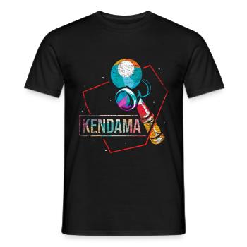Kendama - Männer T-Shirt - Schwarz - Vorne - AI Model Male 178 light (178cm)