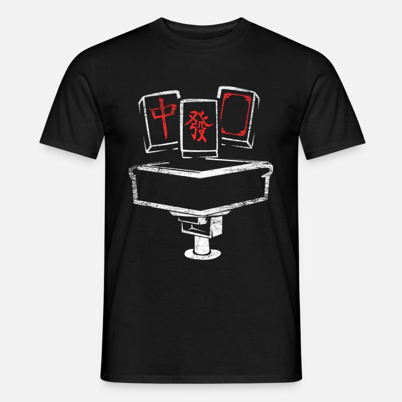 Mahjong - Männer T-Shirt - Schwarz