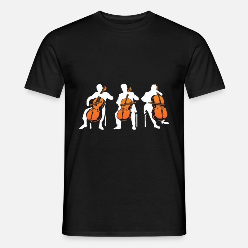 Cello - Männer T-Shirt - Schwarz