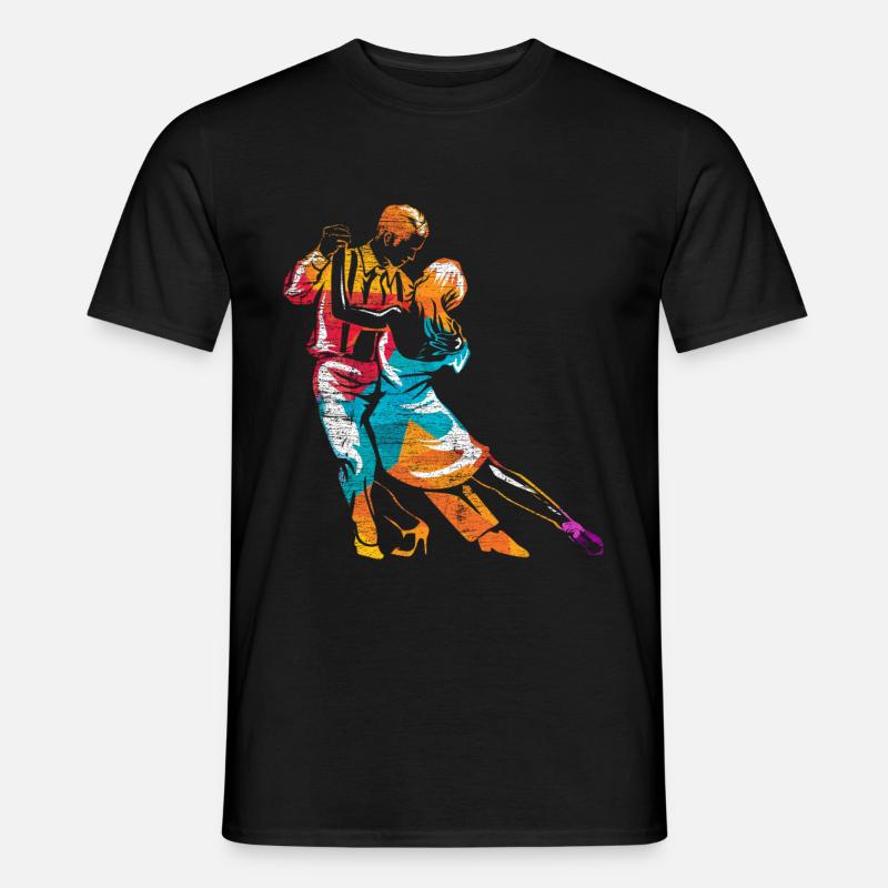 Tango-Tanz - Männer T-Shirt - Schwarz