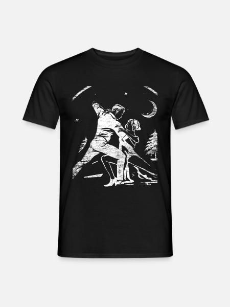 Tango dance - Men's T-Shirt - black