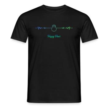 Kettlebell Training - Männer T-Shirt - Schwarz - Vorne - AI Model Male 178 light (178cm)