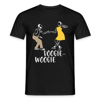 Boogie woogie - Men's T-Shirt - black - Front - AI Model Male 178 light (178cm)