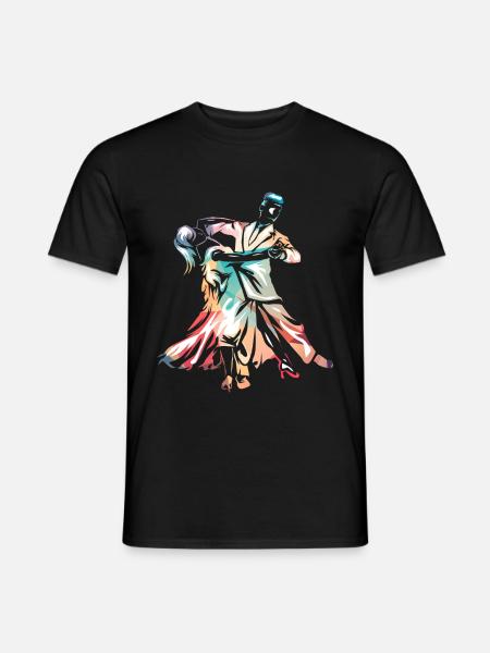 Foxtrot dance - Men's T-Shirt - black