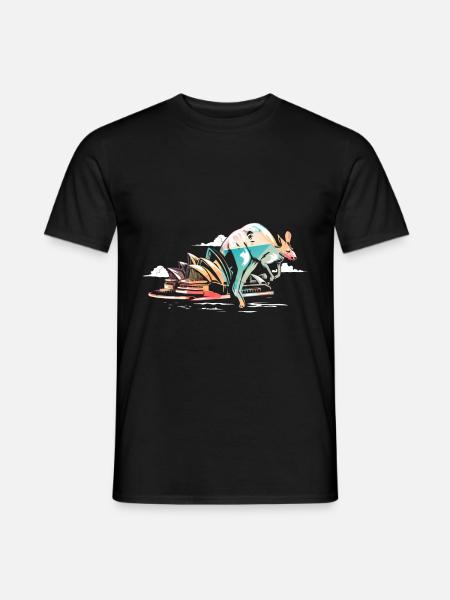 Kangaroo australia - Men's T-Shirt - black